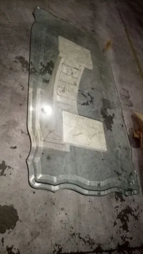 Mesa de centro vidro e granito