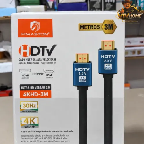 Cabo HDMI 3 Metros 4k + Entrega Gratis
