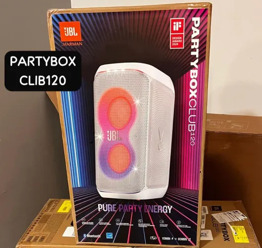 JBL Partybox Club 120 Branca Lacrado Na Caixa Novo