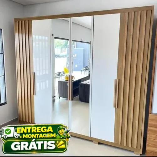 Guarda roupa Araguaia com espelho