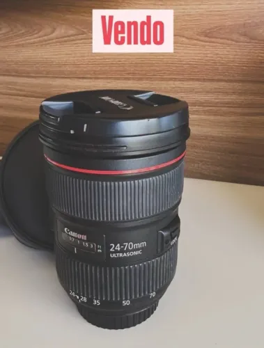 VENDO LENTE CANON 24-70MM F/2.8L - ESTADO DE NOVA