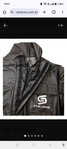 Capa de motoboy nova