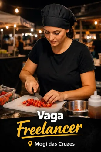 Vaga Freelancer para trabalhar em Barraca de Alimentação na Feira Noturna da Cobal - Mogi