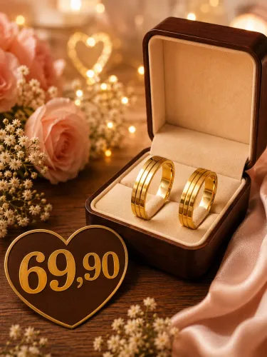 Promoção de alianças - zircônia com aço inoxidável 