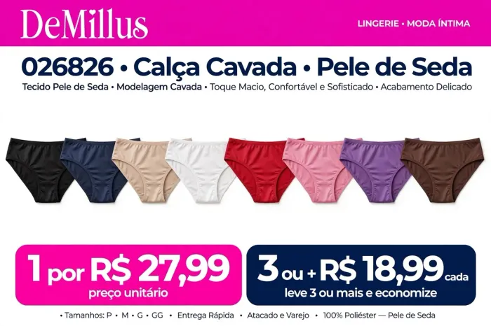 Calça cavada