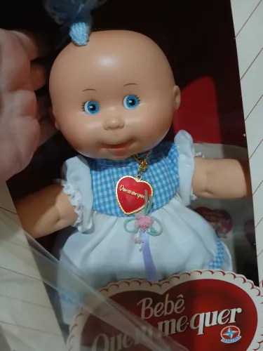 Boneca Bebê Quem Me Quer Azul Novinho