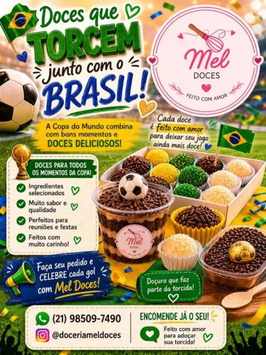 Doces para a copa do mundo