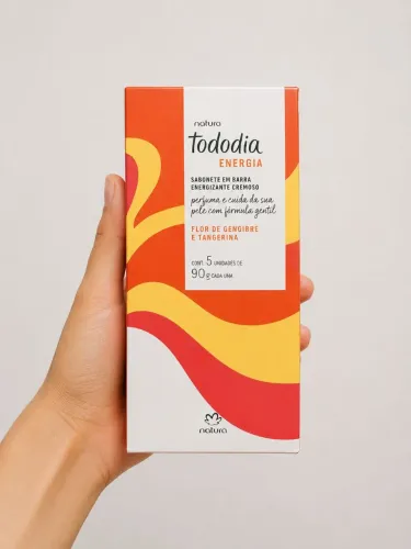 Sabonetes Natura Tododia flor gengibre e tangerina 