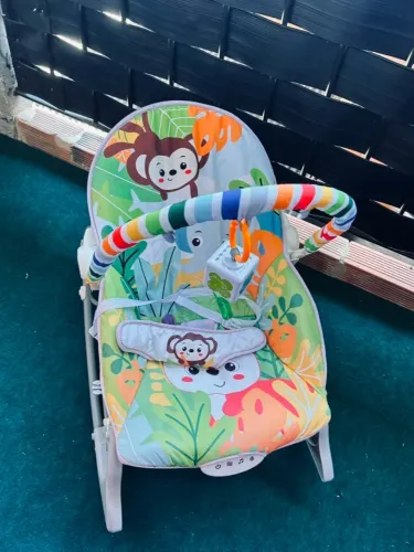 Cadeirinha Descanso Vibratória Com Ruído Branco Musical Cds3 Cor Zoológico