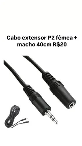 Cabos p2/p2 leiam a descrição