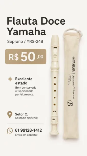 Flauta Doce Soprano Yamaha