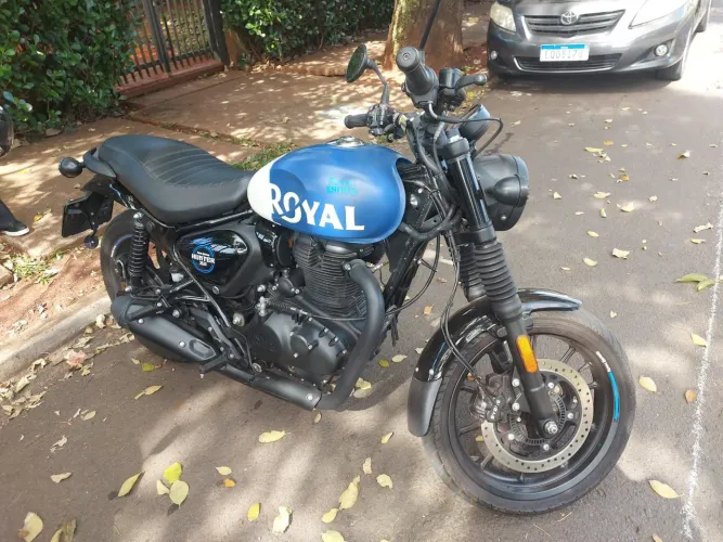 Royal Enfield - Hunter 350 Azul