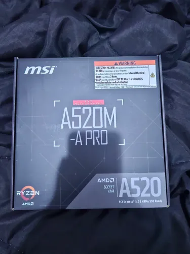 Placa mae a520m a pro MSI (LACRADA, NUNCA USADA)