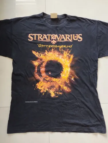 Camiseta Stratovarius Oficial Monster Metal Madness 2005 Raridade Heavy Metal Edguy Angra