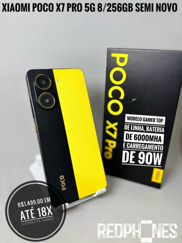 Loja física.. aceitamos trocas. Xiaomi Poco X7 Pro 8/256GB