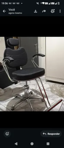 Cadeira para barbeiro, estética ou cabeleireira