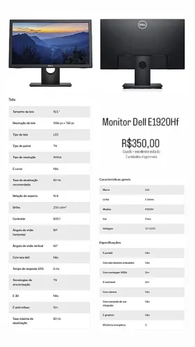 Monitor Dell