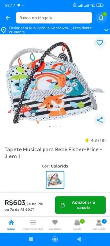 Tapete musical Fischer price