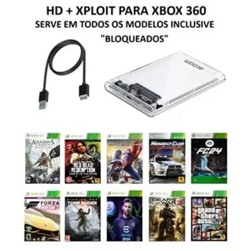 HD EXTERNO 500 GB PARA XBOX TRAVADO E DESTRAVADO 