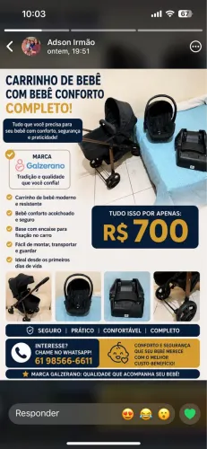 Cadeirinha infantil 