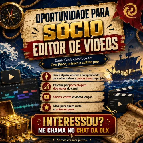 CANAL GEEK BUSCA EDITORES DE VÍDEOS PARA SOCIEDADE!