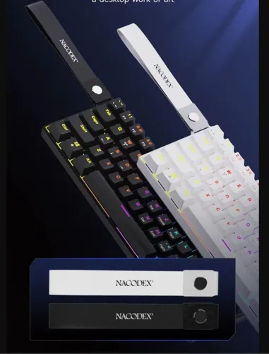 Teclado Gamer Ajazz Nk61 Mecânico 60% Iluminação Rgb Switch Red Hot Swappable