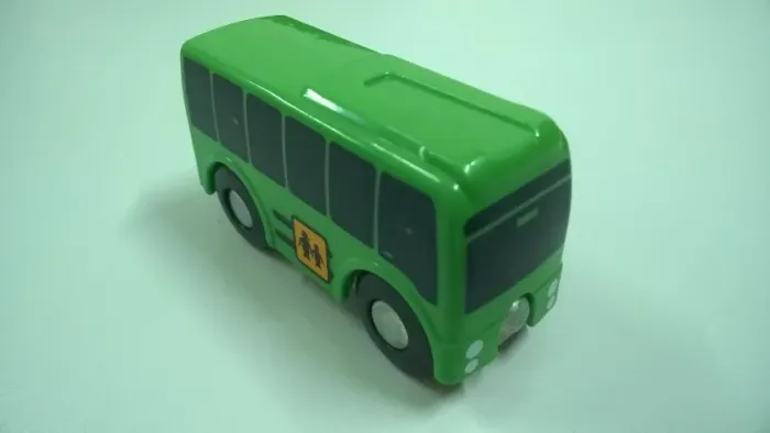 Ônibus Alemão de Hamburgo  Original Brinquedo Raro Artesanal em Madeira 