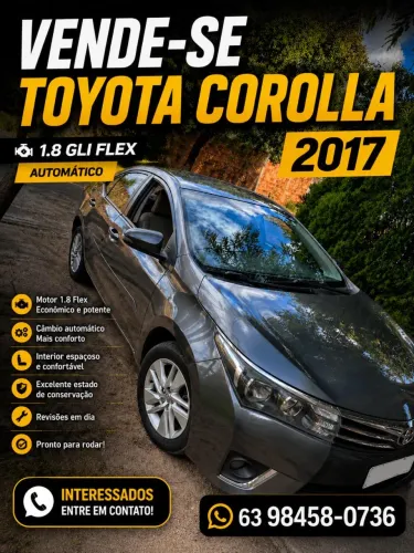 Toyota Corolla GLI 1.8 Flex 16V Aut. 2017