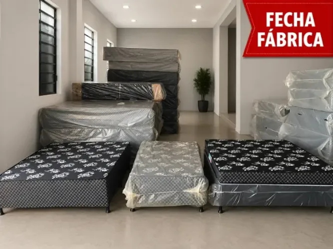 FECHA FÁBRICA CAMAS BOX, BASE E COLCHÕES