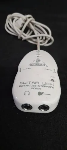 Interface Guitar Link Ucg102 Behringer Guitarra Conexão Usb