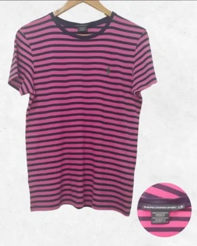 camiseta ralph lauren sport listrada g