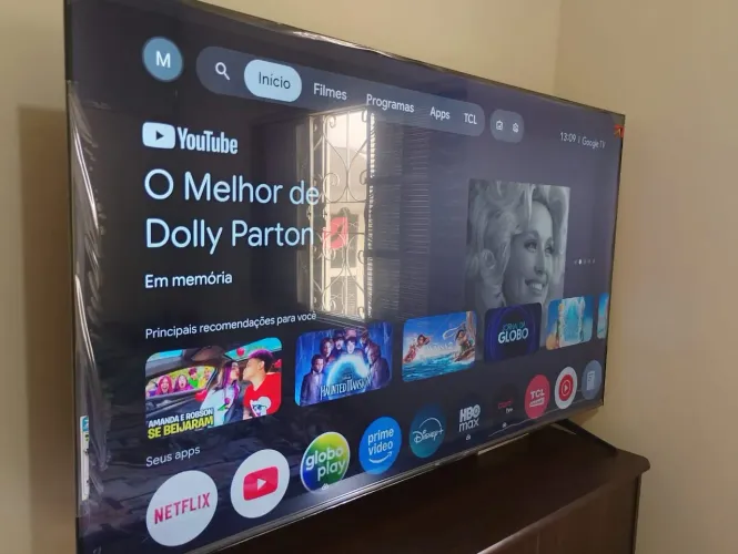TV SMART 65 POLEGADA TCL NO PLÁSTICO 6 MESES DE USO