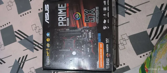 Placa-Mãe ASUS Prime B450M Gaming/BR, AMD AM4, mATX, DDR4, Preto - Prime B450M Gaming/BR