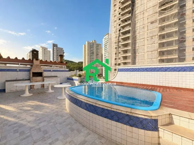 Cobertura com 2 quartos, 2 vagas e lazer à venda em Jardim Astúrias, Guarujá