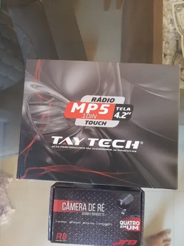 Radio MP5 1Din touch tela 4.2"