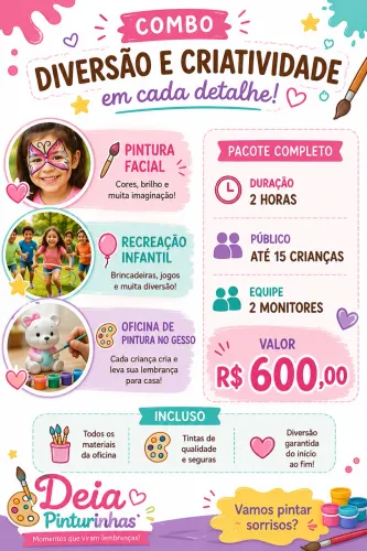 Recreação e pintura facial