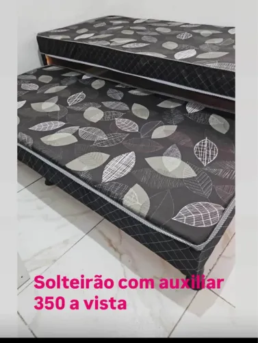 Cama box solteirão com auxiliar 