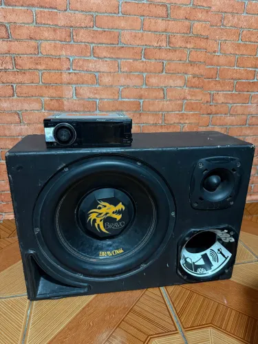Caixa Trio Bravox Completa + Taramps TS400x4 + Pioneer
