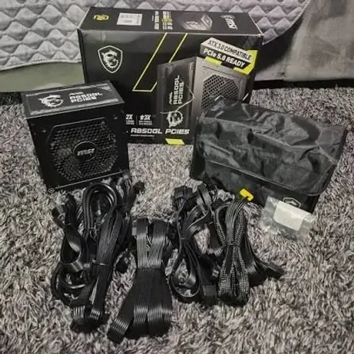 Fonte MSI MAG A850GL PCIE5, 850W, 80 Plus Gold, PFC Ativo, Full Modular