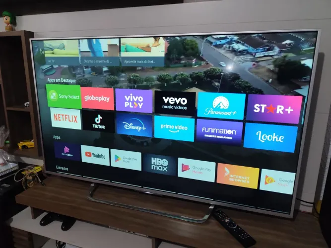 Smart TV 55 polegadas. Completa. Passo cartão