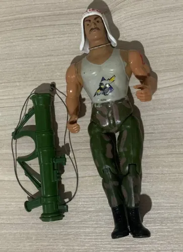 Boneco - Sargento Havoc - Rambo - Glasslite - Anos 80 - 17cm