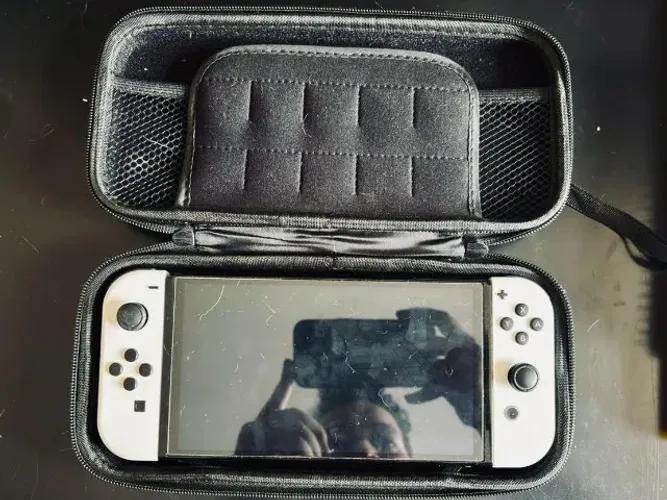 Switch Oled, Micro Sd 64 Gb, Micro Sd 128 Gb e Case de proteção
