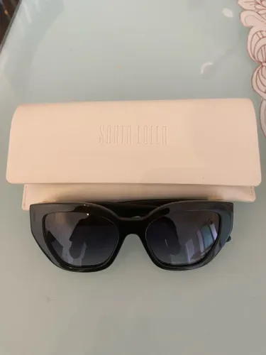 Óculos de Sol Gatinho Acetato Preto