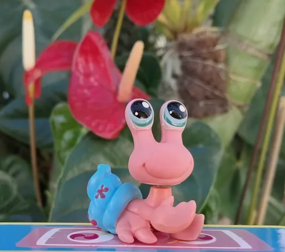 littlest pet shop lps caranguejo eremita (hermit crab) #1403.