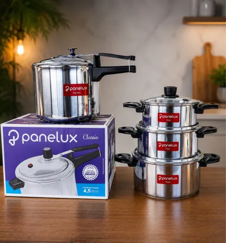 Promoção Jogo de Panelas + Panela de Pressão por R$ 150
