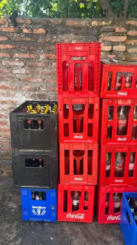 Caixas de cerveja e de refrigerante 