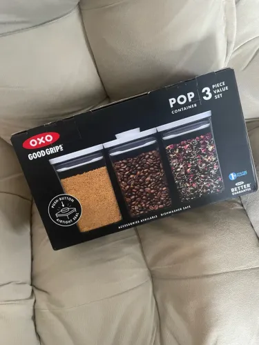 Conjunto de 3 potes herméticos 