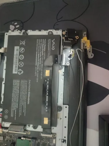 Placa Power + Cabo Flat Nootebok Vaio FE 14/15 