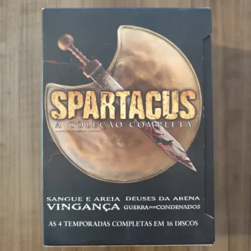 Box 16 DVDs Spartacus - A Coleção Completa (4 Temporadas)