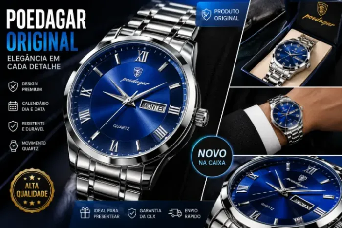 Relógio masculino Poedgar Original Novo na caixa